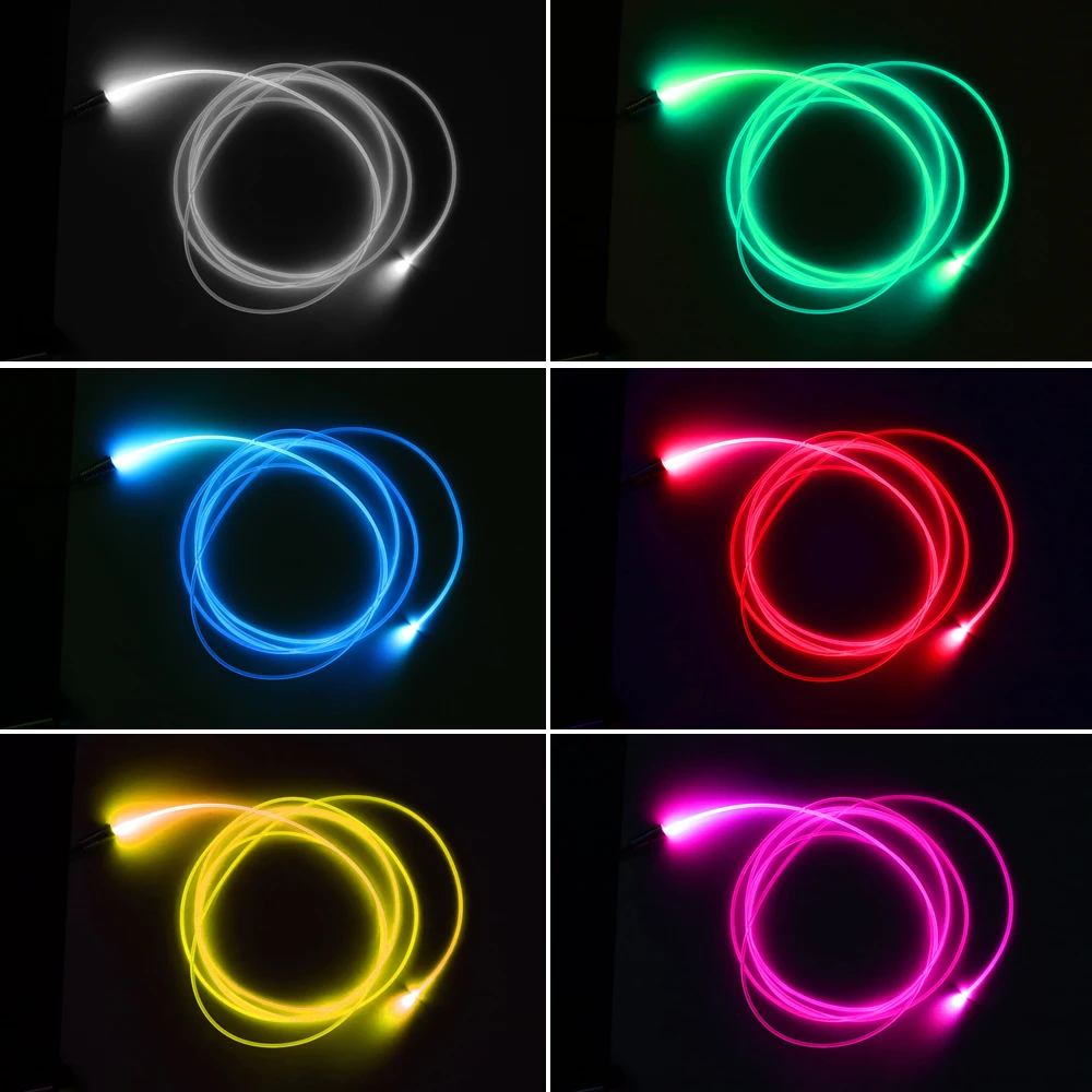 high qualit Side Glow Fiber Optic Light Cable 50M/roll1.5mm~3mm Fiber Optical Cable Car Night Lights Home Decorative Light