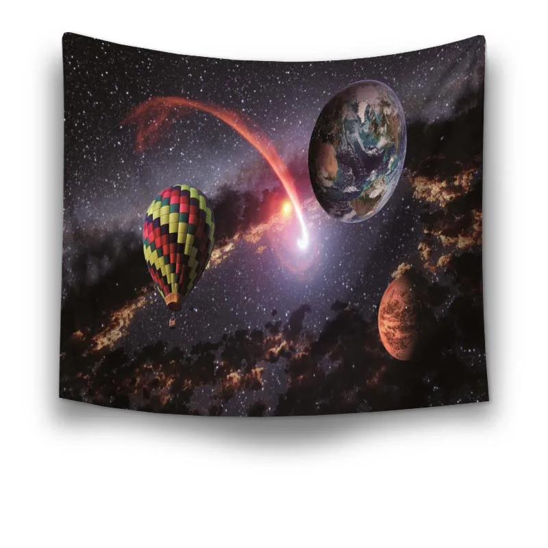 Настенный гобелен с изображением ночного звездного неба, напечатанный натуральный пейзаж, гобелен, декор для гостиной, одеяло, коврик для йоги, гобелен Tapiz - Цвет: 204