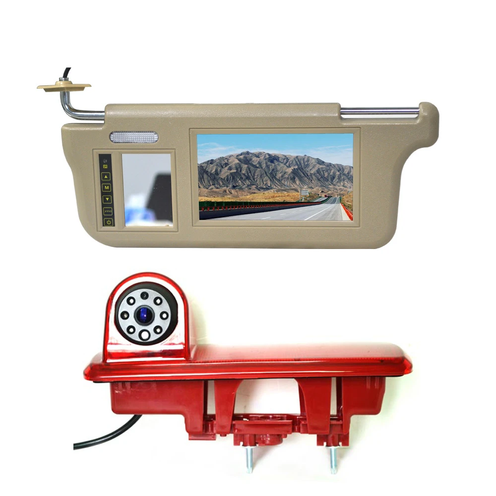 Vardsafe Vs866v Sun Visor Rear View Monitor Reverse Camera For Renault Trafic Vauxhall Opel Vivaro Nissan Nv300 Fiat Talent Vehicle Camera Aliexpress