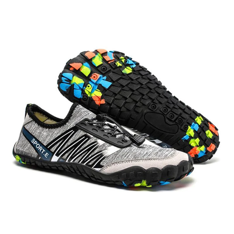 Veamors/спортивная обувь; летняя водонепроницаемая обувь; обувь для мужчин и женщин; светильник для треккинга; быстросохнущая дышащая обувь для альпинизма; износостойкие пляжные кроссовки - Цвет: SL1988 Gray