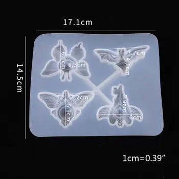 

Resin Crystal Epoxy Mold Devil's Eye Owl Semi-Three-dimensional Jewelry Mould 634D
