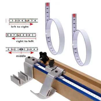

1/2/3/5M Self Adhesive Miter Saw Track Tape Measure Backing Metric Steel Ruler Tape Measurements