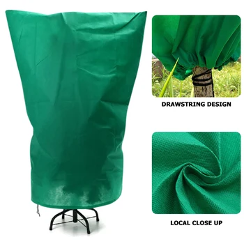 

Drawstring Shrub Non-woven Fabric Sapling Frost Garden Plant Fruit Vegetable Warm Protective Bag Plant Cover Garden Tool