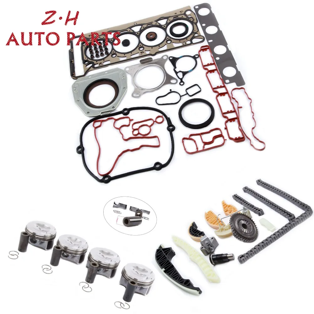 

NEW Engine Piston Chain Tensioner Guide Hasket Seal Kit For VW Passat Jetta Audi A4 Q5 Skoda 2.0TFSI EA888 06H107065DD Pin 23mm