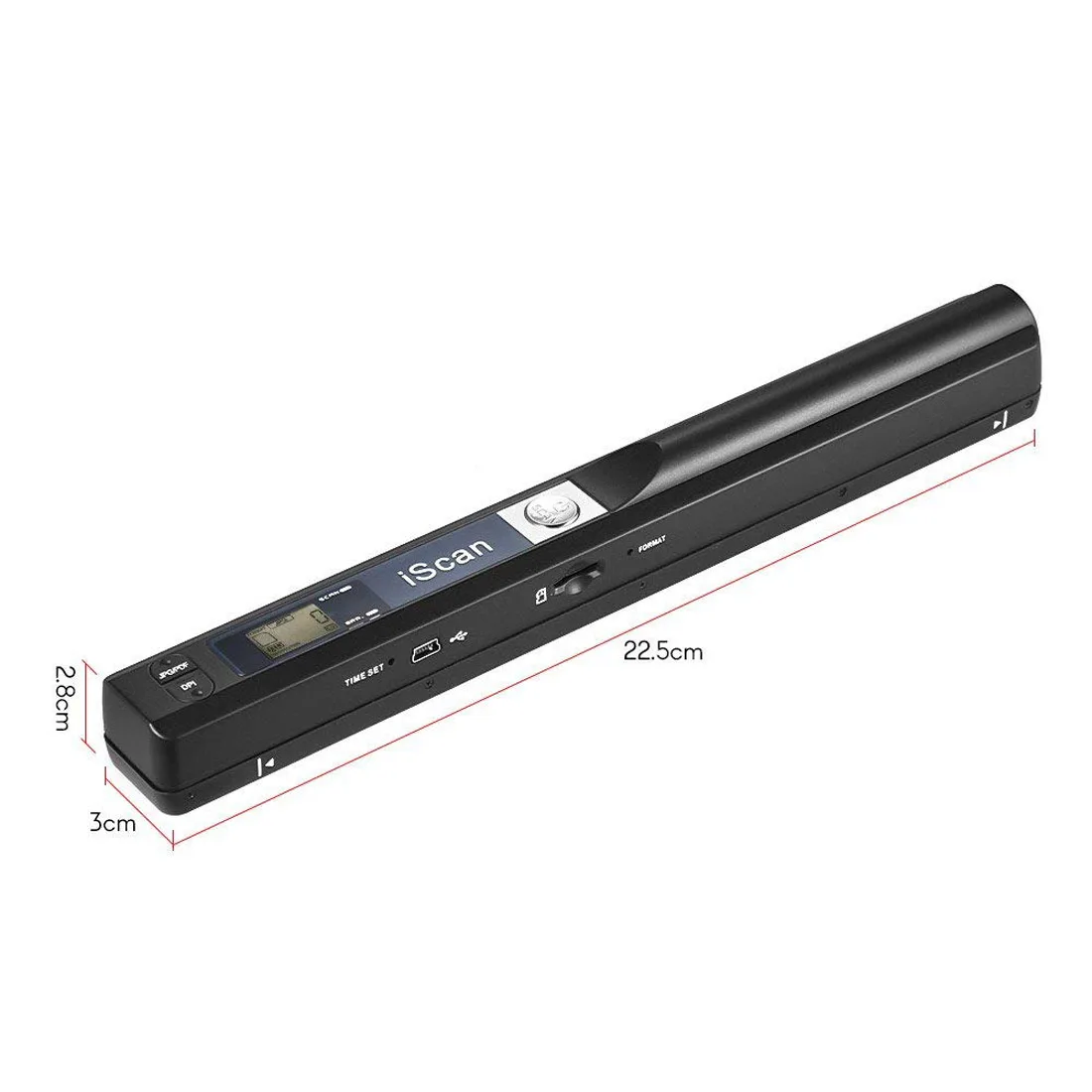  Mini Portable Scanner 900DPI LCD Display JPG/PDF Format Document Image Iscan Handheld Scanner with 