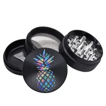 Металлический измельчитель дыма комплект четыре 50 мм алюминиевый сплав прикуривателя