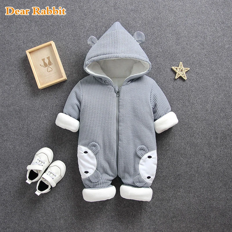 New Baby rompers Overalls Clothes Winter Boy Girl Garment Thicken Warm Pure Cotton Outerwear coat jacket kids Snow Wear