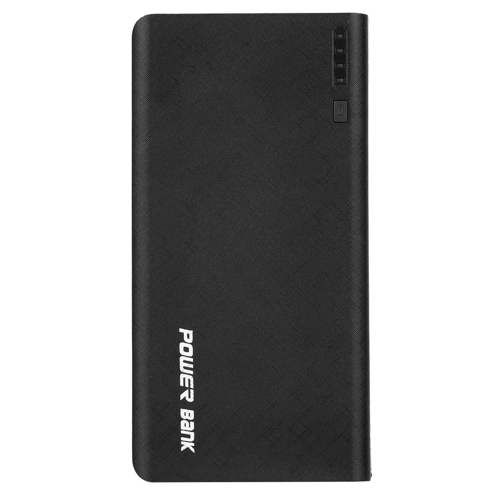 Universal 9000mA Four-USB Ports Power Bank 18650 Li-ion Battery Backup Power for Phones With Emergency LED Light