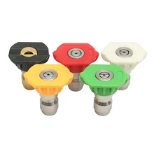 5 шт. наконечник распылителя набор прочных адаптеров для очистки автомобиля 2.5GPM различные градусы нержавеющая сталь быстрое подключение Мойка под давлением