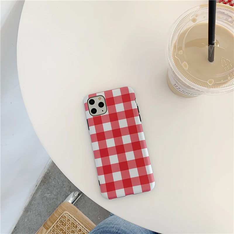 Розовый милый розовый плед чехол для телефона для iphone 11promax XS Max X XR 8 7 6 Plus задняя крышка Гладкий Мягкий IMD чехол для телефона с кольцом