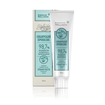 

Toothpaste Siberian Wellness 411376 toothpaste for oral care teeth whitening Natural protection Siberian propolis