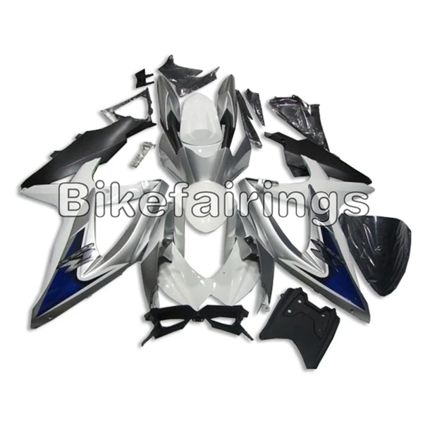 As Picture Shown Цвета: белый, серебристый темно-синий Кузов для Suzuki GSXR600 2008 2009 2010 Обтекатели GSXR750 2008 2009 2010 корпусов K8 08 09 10 рамы кузова - Цвет: As Picture Shown