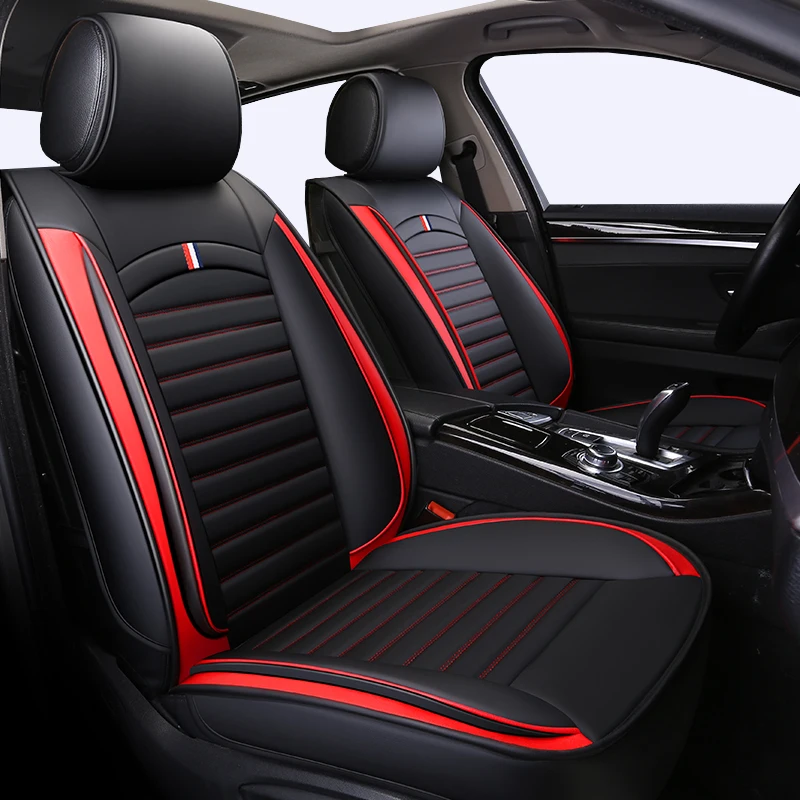 

Front+Rear PU Leather Universal auto seat covers fit toyota prius 20 30 yaris highlander rav 4 rav4 camry 40 50 corolla 2017