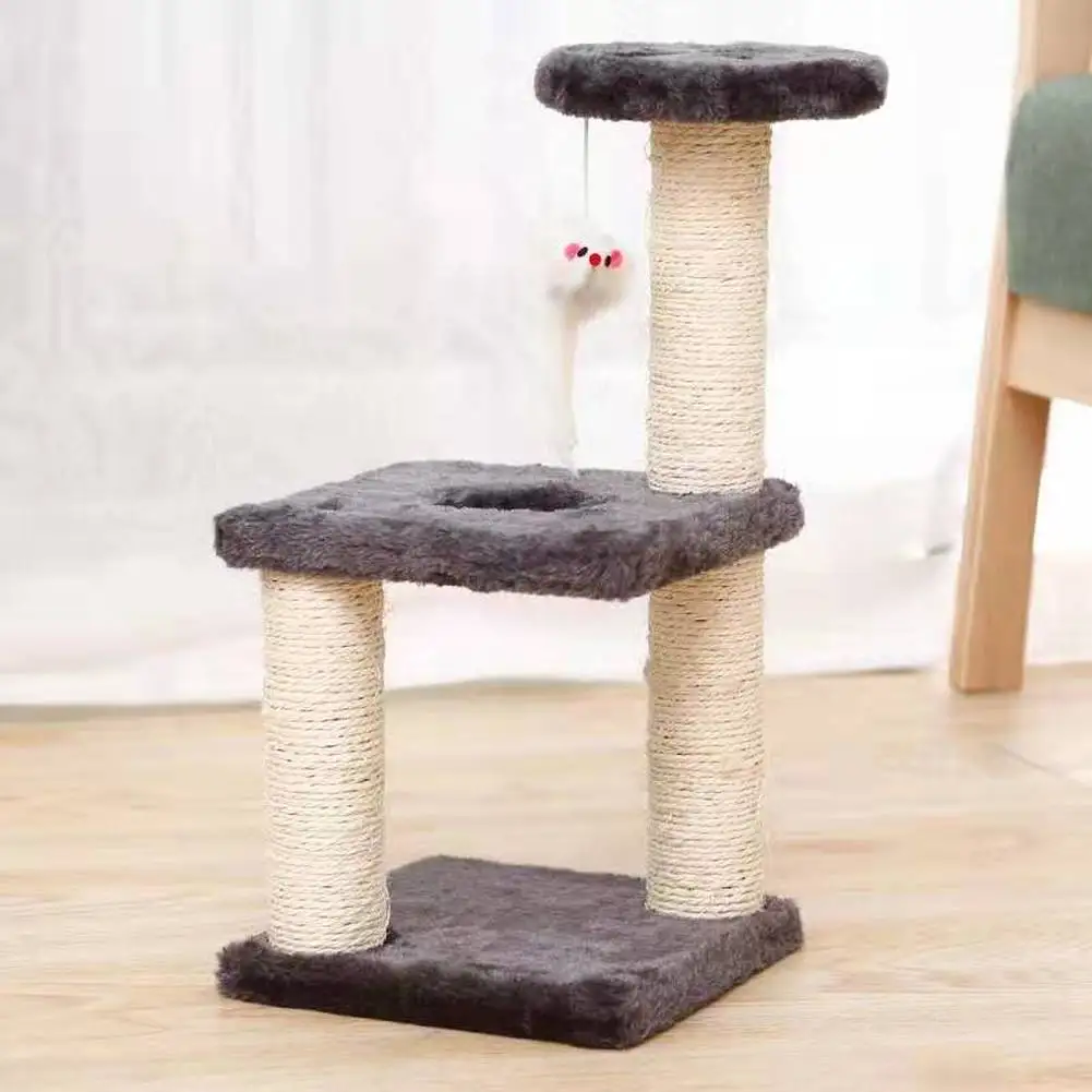 

Cat Scratcher Tree Jumping Toy for Cats Scratching Post Cat Climbing Frame Toy Scratch for Cats Kitten Furniture Pet Products