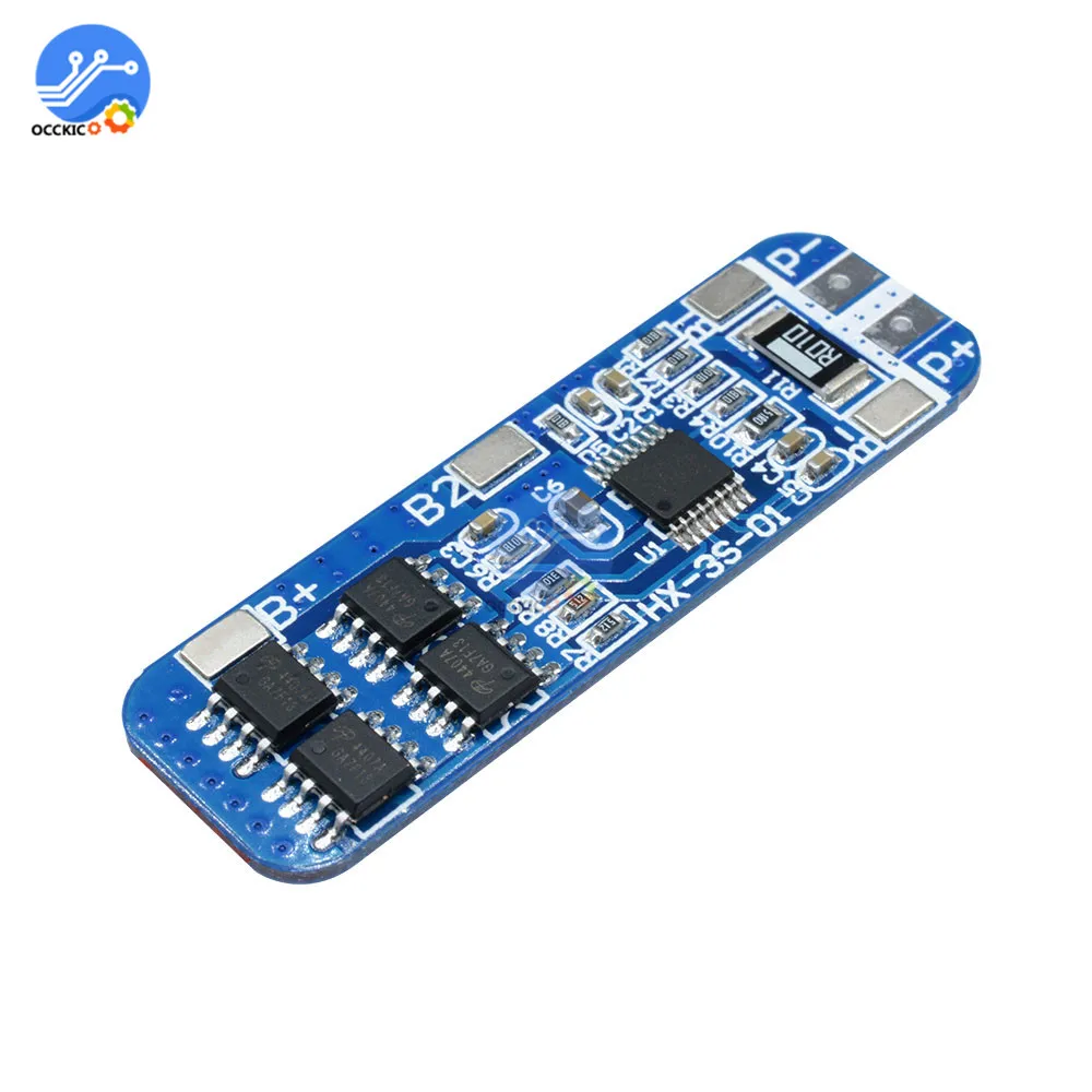 BMS 3S 18650 зарядное устройство литий ионная Защитная плата для литиевых