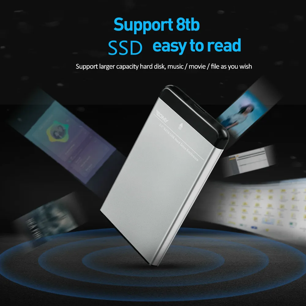 Ssd 1 ТБ твердотельный накопитель внешних жестких дисков Портативный SATA Usb 3 0 SSd 2 5