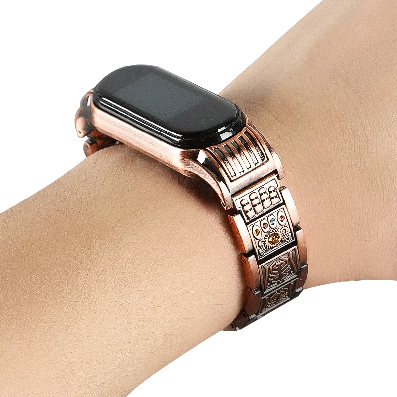 Браслет для Xiaomi mi 3 4 металлический браслет из нержавеющей стали mi Band 4 NFC Сменный ремешок для мужчин и женщин