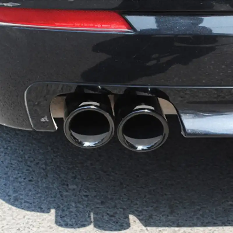 Rear Tubes With Chrome Exhaust Silencer For Car Cikuso For 3 Series 320Li 320I 316Li 