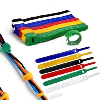 

10PCS/Lot 15*1.2cm Reusable Cord Organizer Keeper Holder, Fastening Cable Ties Straps for Earbud Headphones Phones Wire Wrap