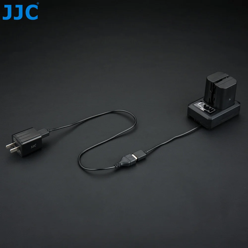 JJC USB зарядное устройство для путешествий с двумя аккумуляторами