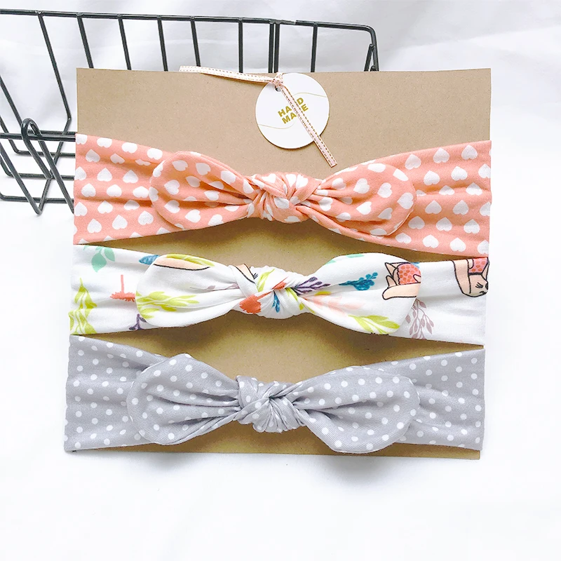 Children's Finger Toothbrush 3pcs/Lot New Desgin Headband For Girls Cute Rabbit Ears Headbands Soft Stretch Knit Hair Bands Baby Hair Accessories Baby Accessories discount
