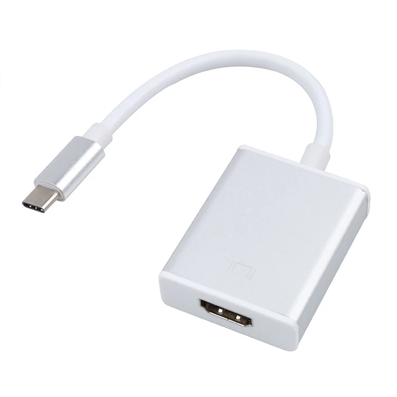 Usb type C концентратор USB-C к HDMI 4K USB3.0 аудио VGA разъем Thunderbolt 3 адаптер для MacBook pro samsung Note8 S8 S9 Dex режим nintendo - Цвет: Silver