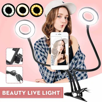 

Led Video Ring Light Phone Holder Selfie Ringlight for Youtube Makeup Video Live Lighting Photography