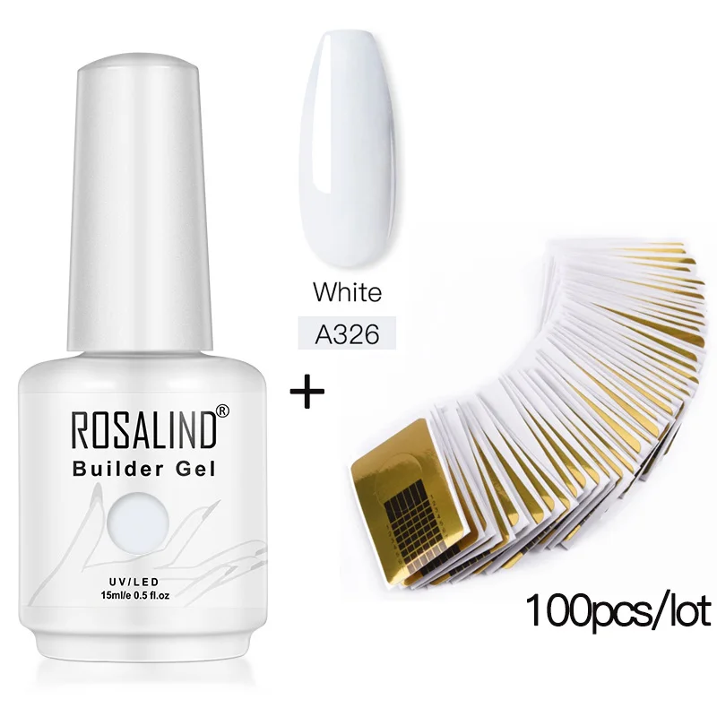 2PCS Set 6 ROSALIND строительный гель для ногтей, гибридные Лаки, полигель, Полупостоянный УФ-гель, светодиодный, для маникюра, для ногтей, расширенный - Цвет: 2PCS Set 6