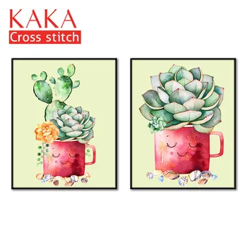 

Cross stitch kits,Embroidery needlework sets with printed pattern,11CT canvas for Home Decor Painting,Flowers Full NCKF206