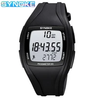 SYNOKE 9105 Sport Watch Men Pedometer 50M Waterproof Multifunction Digital Wristwatch PU Strap LED Mens Electronic Watch Mens 1