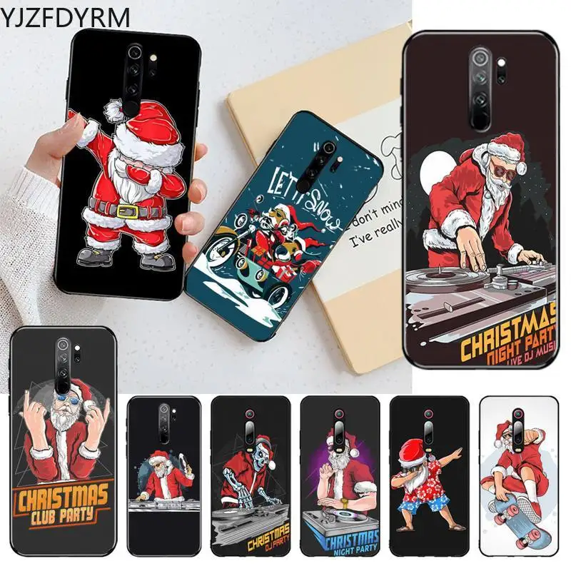

YJZFDYRM Creative Christmas Phone Case for Redmi Note 9 8 8T 8A 7 6 6A Go Pro Max Redmi 9 K20 K30 Pro