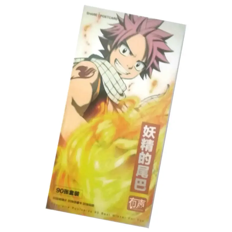 

90pcs/box FAIRY TAIL Anime Postcard Greeting Card Message Card Christmas Gift Toys for Children