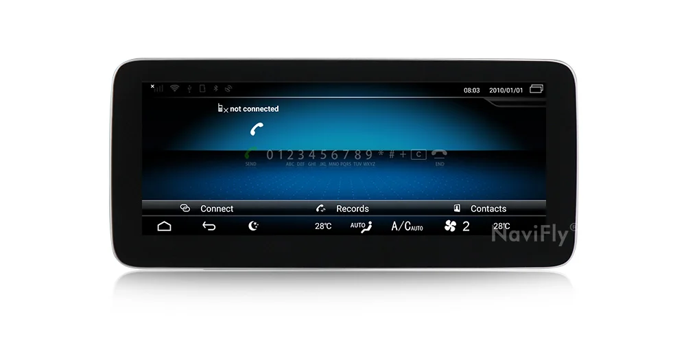 NaviFly 4 Гб+ 64 Гб 10,2" Android 9,0 автомобильный мультимедийный плеер для Benz A Class W176 2013- NTG 4,5 с gps навигацией ips экран