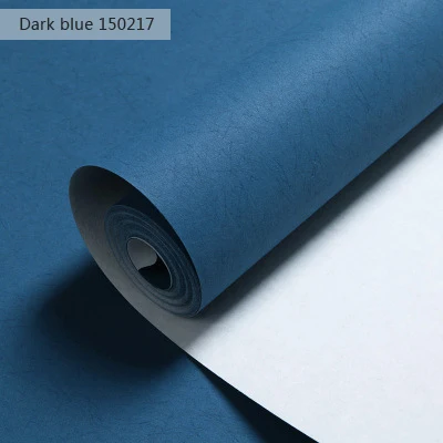 Dark blue150217 Современные промышленные Стильные Простые сплошные обои в рулонах длинное волокно нетканые обои для гостиной спальни украшения дома моющиеся - Цвет: Dark blue150217