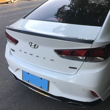 

High Quality ABS Plastic Primer Color Car Tail Wing Rear Trunk Spoiler For Hyundai Sonata 9 2018 2019