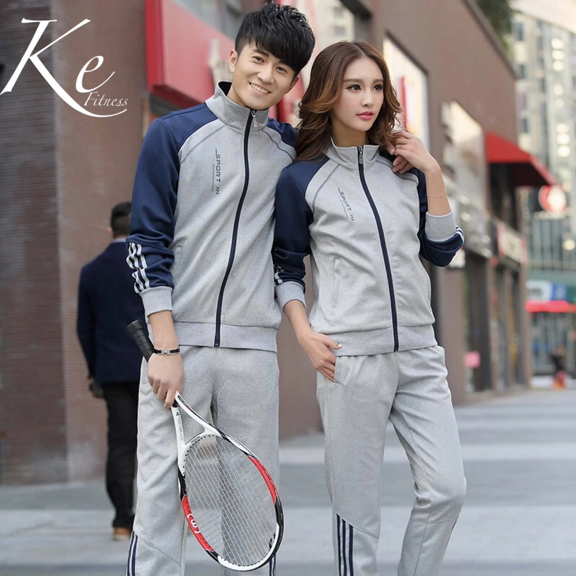 KE спортивный комплект, большой размер, плюс свитер, для влюбленных, унисекс, для пар, спортивный костюм, для мужчин и женщин, Униформа, повседневная одежда, Студенческая форма