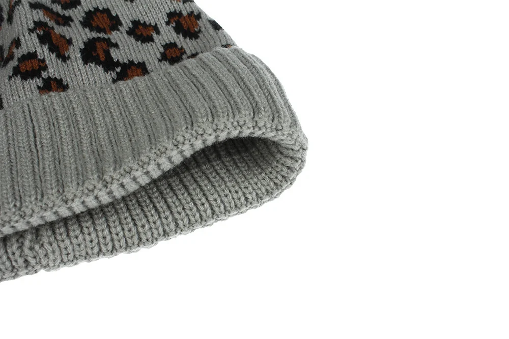 Casquette,Bonnet à queue de cheval pour femmes, bonnet côtelé, chaud