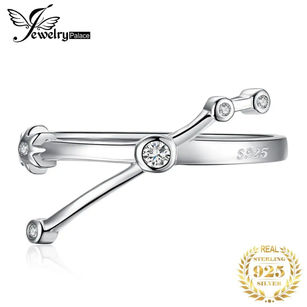 JewelryPalace Созвездие зодиака знак Козерог ободок кубического циркония регулируемое
