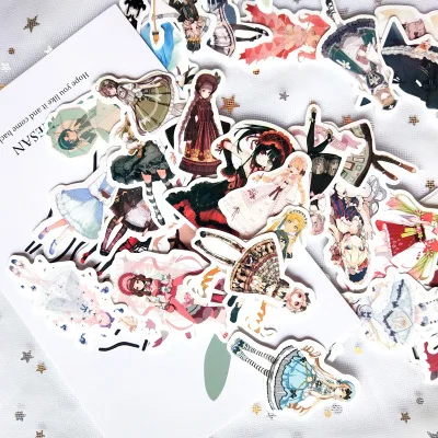 PDA album notebook diary decorative stickers anime girl dress Lori Ta Sen Department suitcase stickers