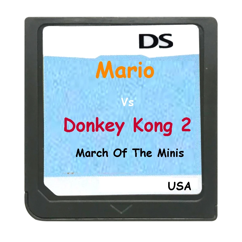 Mari Vs Donke Kong 2 марта консоли Minis 3DS DS игровая карта видеоигра Картридж Версия США