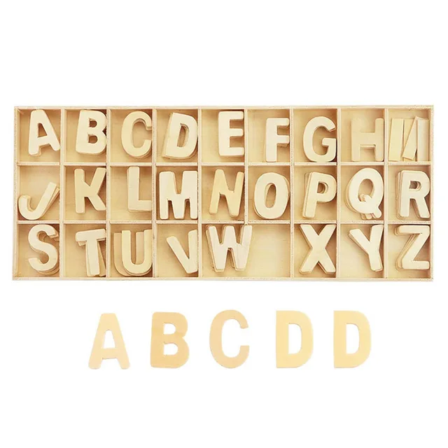 404 Pezzi Lettere E Numeri In Legno - Decorazioni Per Fai Da Te, Feste, Scrapbooking, 15 Mm