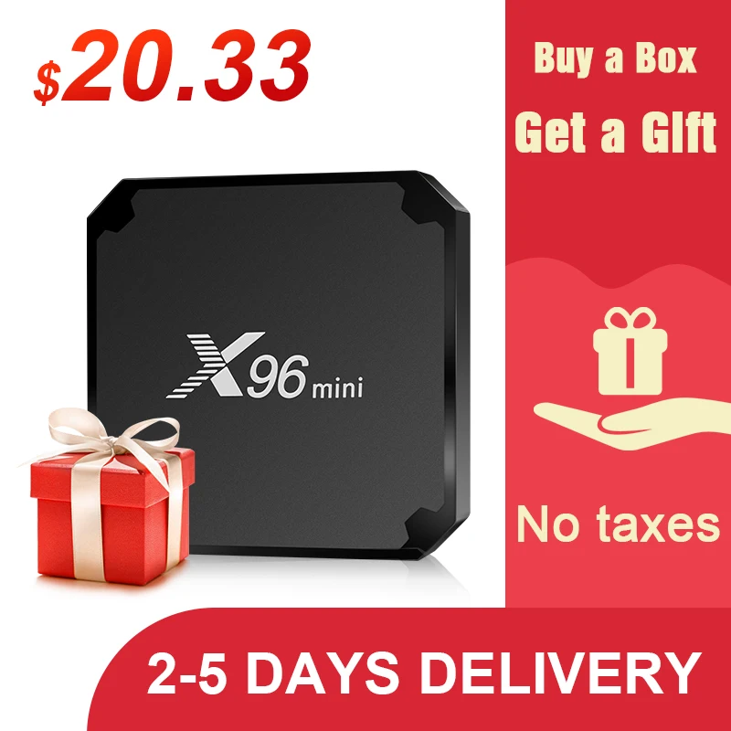 ТВ-приставка X96 Mini Android S905W четырехъядерная 4K медиаплеер 2 4G WIFI 1080P Full HD Смарт Мини