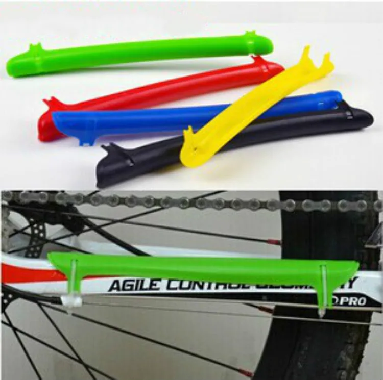 Road Bike Bicycle Frame Chain Stay Posted Protector Cycling Accessories Plastic Bicycle Bike Chain1242Guard Protection (5)