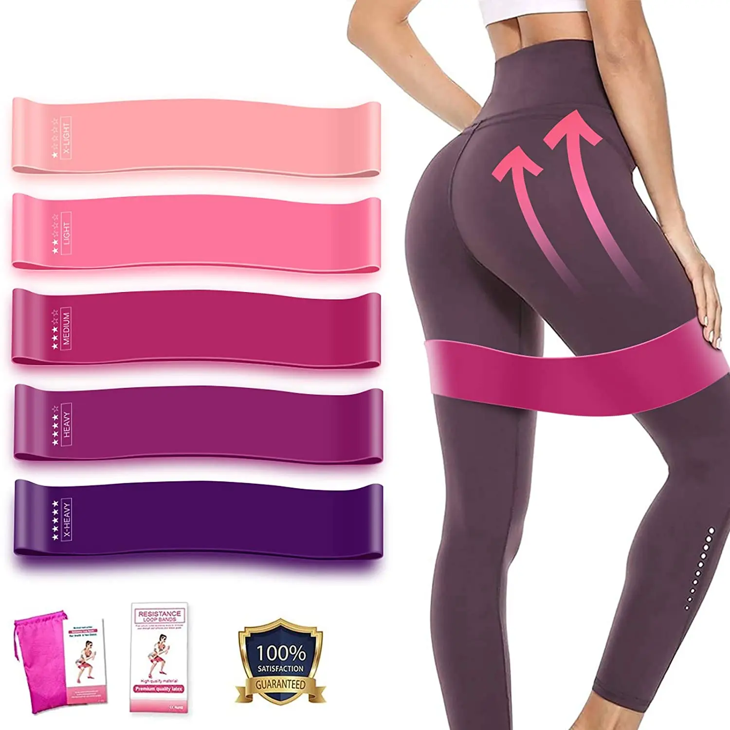 Treinamento de fitness exercício ginásio resistência faixas de loop para pernas e bunda pilates esporte yoga crossfit treino equipamentos