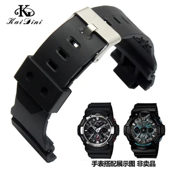 

16mm rubber straps for watches for GA-150 200 310 GLX waterproof silicone bracelet sport accessories Watch Bands Replacement