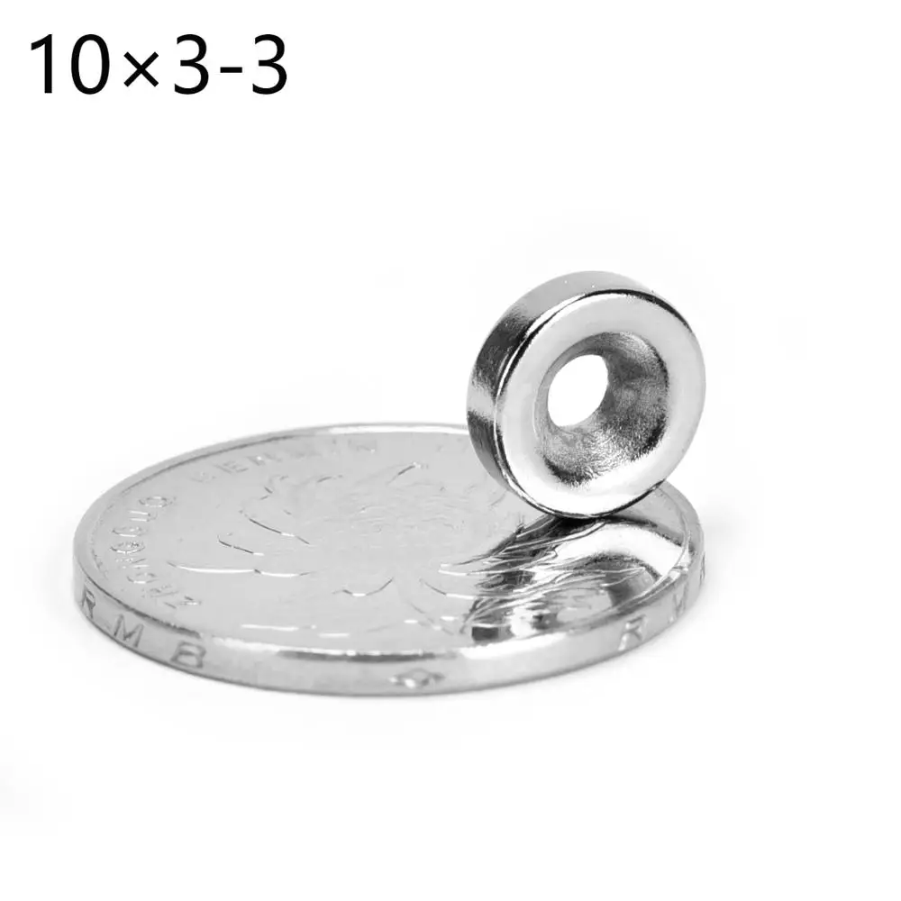 1-100x Powerful Strong N50 Round Block Hole Magnets Rare Earth Neodymium Magnet 