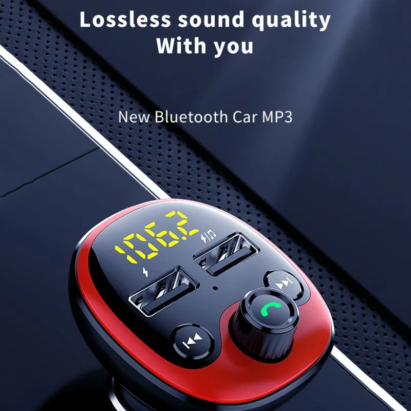 Новинка, fm-передатчик, модулятор, Bluetooth, Handsfree, автомобильный комплект, MP3 аудио плеер с быстрой зарядкой, 3.1A, двойной USB, автомобильное зарядное устройство