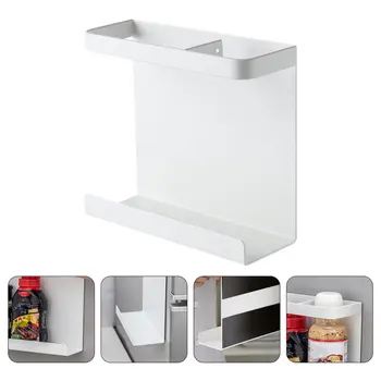 

1pc Non-perforated Refrigerator Side Wall Shelf Kitchen Magnetic Storage Rack