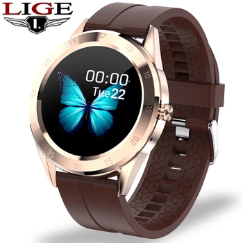 

LIGE Smart Watch Men smartwatch Women HD Full Touch Screen Sports Phone Fitness Watch IP68 Waterproof Tracker for Android ios