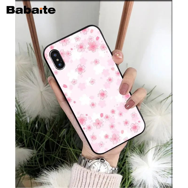 Kawaii Japanese anime pink flowers